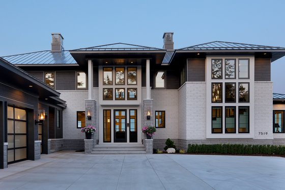 Exterior - Front Elevation 3 for Contemporary House Plan #928-379 - 4 bed, 4.5 bath
