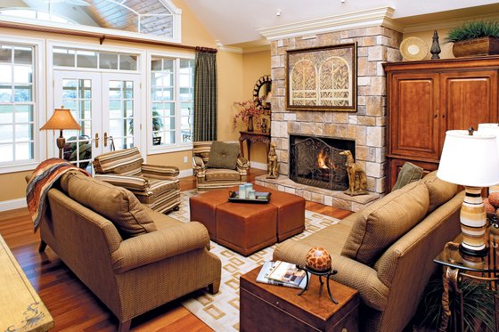 Interior - Family Room for Country House Plan #929-13 - 4 bed, 3 bath
