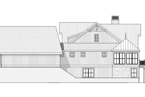 Exterior - Other Elevation for Country House Plan #901-17 - 4 bed, 3.5 bath