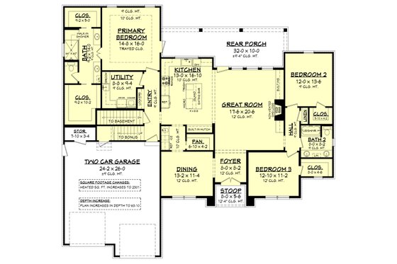 Floor Plan - Other Floor 1 for Farmhouse House Plan #430-235 - 3 bed, 2 bath