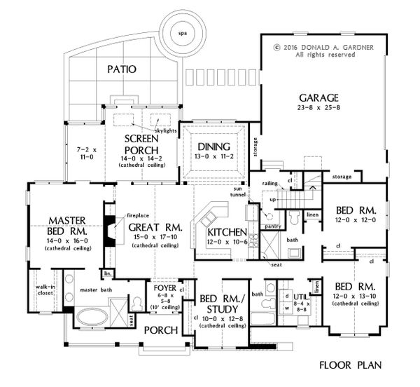 House Design - European Floor Plan - Main Floor Plan #929-1041