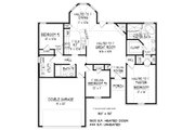 European Style House Plan - 3 Beds 2 Baths 1946 Sq/Ft Plan #424-406 