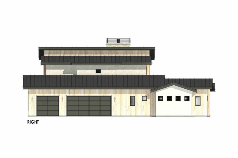 Dream House Plan - Exterior - Other Elevation 1 for Modern House Plan #1096-195 - 5 bed, 5.5 bath
