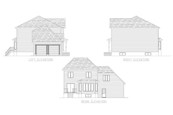 Exterior - Other Elevation for Farmhouse House Plan #138-360 - 3 bed, 1.5 bath