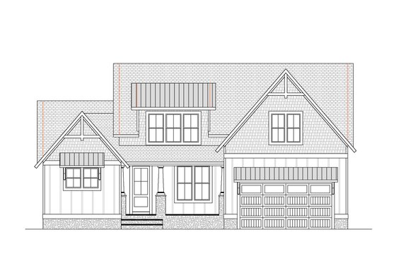 Exterior - Front Elevation 4 for Country House Plan #1080-10 - 4 bed, 3.5 bath