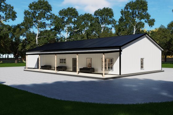 Exterior - Other Elevation 1 for Barndominium House Plan #1107-49 - 3 bed, 2.5 bath