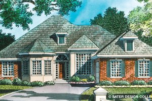 Ranch Exterior - Front Elevation Plan #930-95