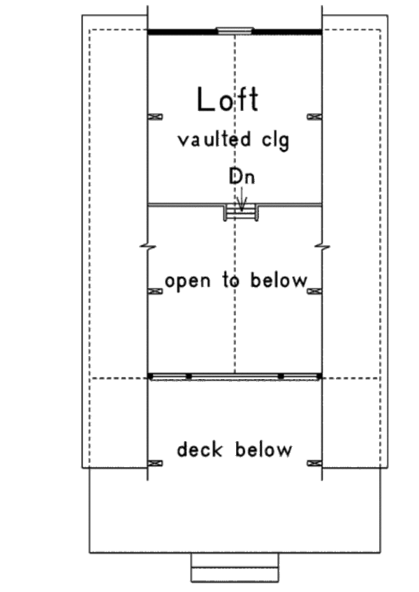Cottage Floor Plan - Upper Floor Plan #57-501