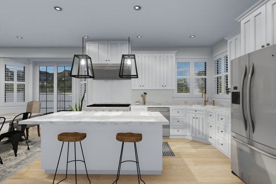 Interior - Kitchen 1 for Craftsman House Plan #1060-65 - 3 bed, 2.5 bath