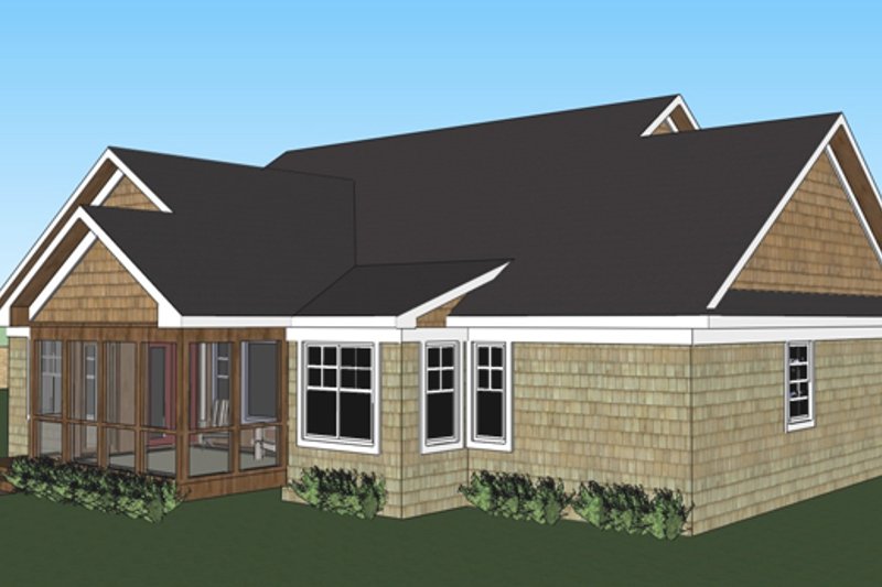 Dream House Plan - Exterior - Other Elevation 2 for Craftsman House Plan #51-510 - 3 bed, 2 bath