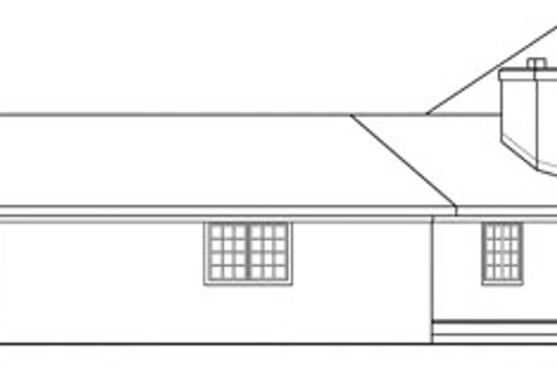 House Plan Design - Exterior - Other Elevation 1 for Ranch House Plan #124-729 - 3 bed, 2 bath