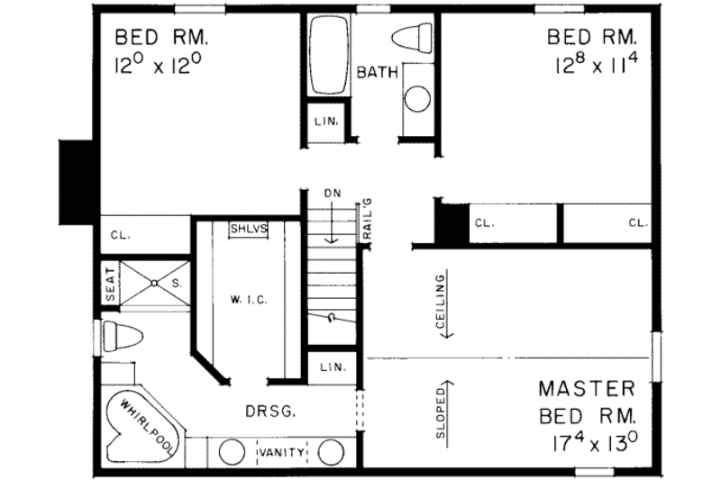 Traditional Style House Plan - 3 Beds 2.5 Baths 2041 Sq/Ft Plan #72-466 ...