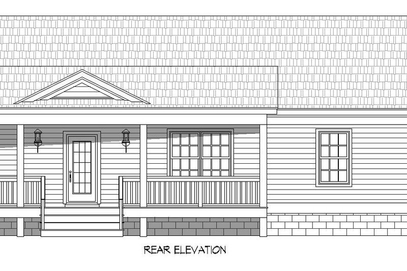 Home Plan - Exterior - Rear Elevation 1 for Barndominium House Plan #932-578 - 7 bed, 5 bath