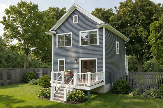 Exterior - Other Elevation for Cottage House Plan #79-120 - 3 bed, 1.5 bath