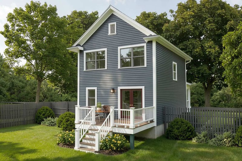 House Blueprint - Exterior - Other Elevation for Cottage House Plan #79-120 - 3 bed, 1.5 bath