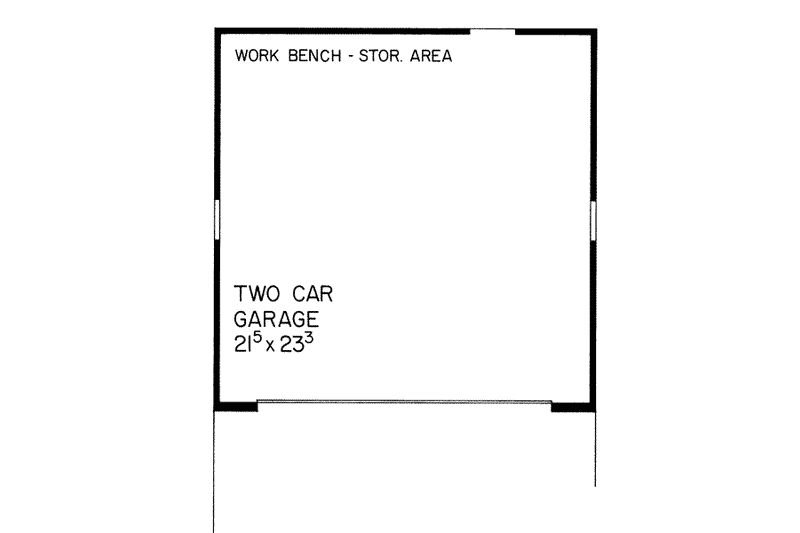 Home Plan - Floor Plan - Main Floor for Colonial House Plan #72-237, 0 bath