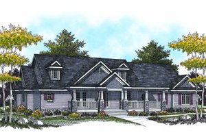 Bungalow Exterior - Front Elevation Plan #70-951