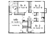 European Style House Plan - 4 Beds 2.5 Baths 2730 Sq/Ft Plan #57-172 