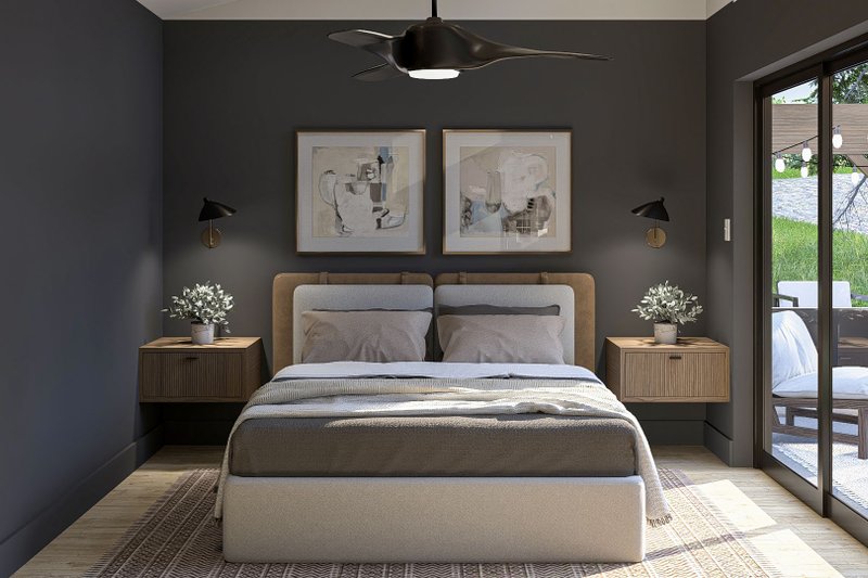 Architectural House Design - Interior - Master Bedroom for Modern House Plan #455-374 - 1 bed, 1 bath