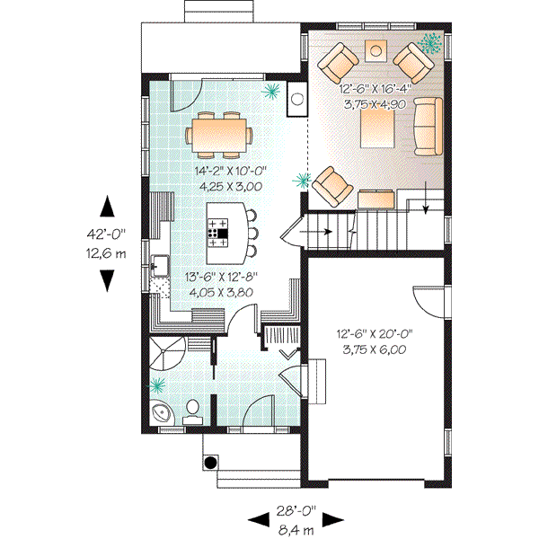 House Plan Design - Traditional Floor Plan - Main Floor Plan #23-671