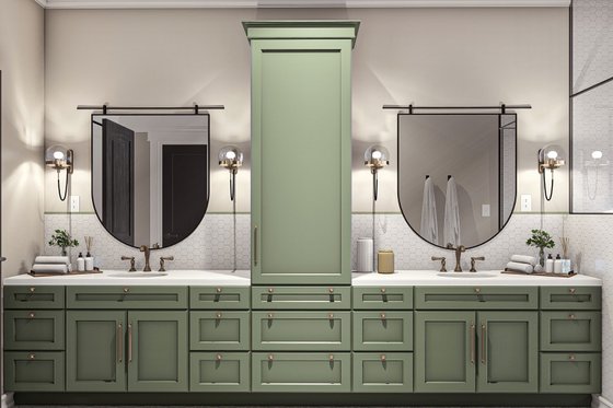 Interior - Master Bathroom for Colonial House Plan #455-493 - 3 bed, 2.5 bath