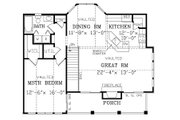 Craftsman Style House Plan - 1 Beds 1 Baths 1029 Sq/Ft Plan #456-12 