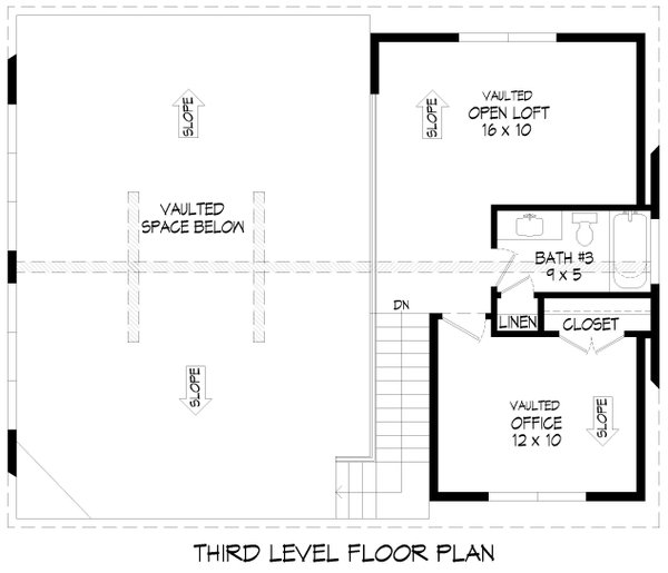 Country Floor Plan - Upper Floor Plan #932-1262