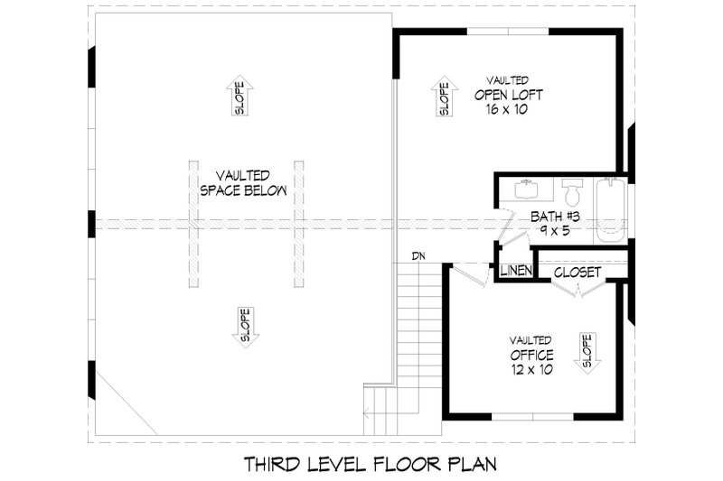 House Blueprint - Floor Plan - Upper Floor 1 for Country House Plan #932-1262 - 2 bed, 4 bath