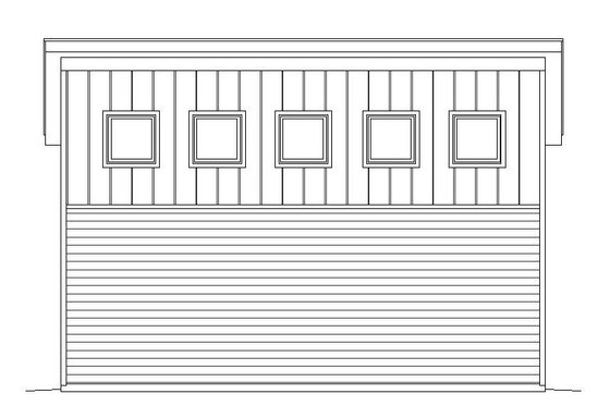 Exterior - Other Elevation for Contemporary House Plan #932-32, 0 bath