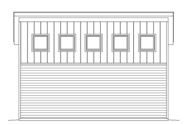 Home Plan - Exterior - Other Elevation for Contemporary House Plan #932-32, 0 bath