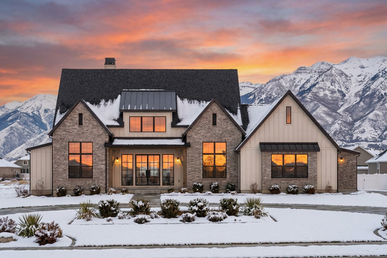 Exterior - Front Elevation 3 for European House Plan #1096-63 - 4 bed, 3.5 bath