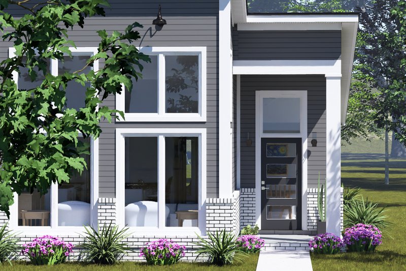 Dream House Plan - Exterior - Other Elevation for Modern House Plan #513-2440 - 2 bed, 2 bath