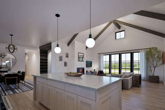 Interior - Family Room 2 for Farmhouse House Plan #1105-12 - 3 bed, 2.5 bath