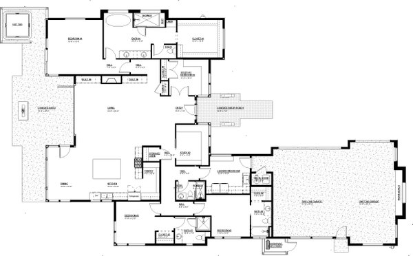Dream House Plan - Floor Plan - Main Floor for Modern House Plan #895-171 - 4 bed, 3.5 bath