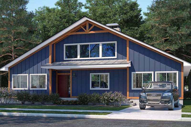 Home Plan - Craftsman Exterior - Front Elevation Plan #1073-18