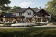 Farmhouse Style House Plan - 5 Beds 3 Baths 3081 Sq/Ft Plan #1109-19 Photo 