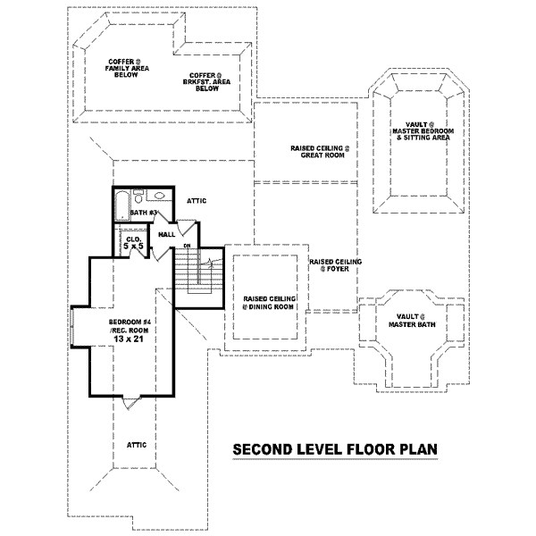 European Floor Plan - Upper Floor Plan #81-1622