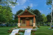 Craftsman Style House Plan - 1 Beds 1 Baths 504 Sq/Ft Plan #923-221 