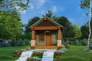 Craftsman Exterior - Front Elevation Plan #923-221