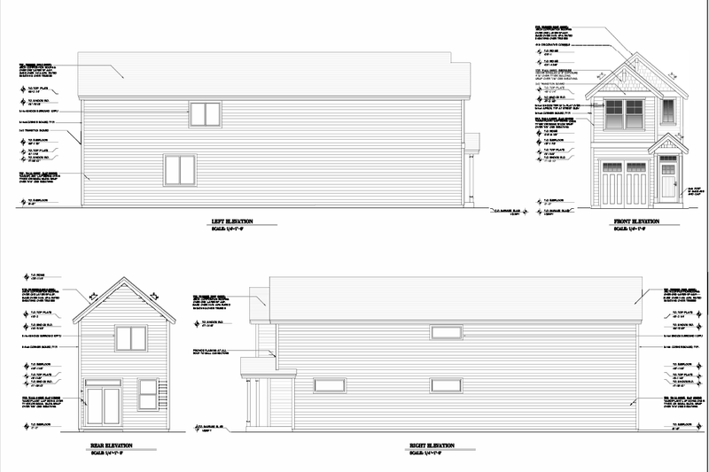 Home Plan - Exterior - Other Elevation for Craftsman House Plan #53-766 - 3 bed, 2.5 bath