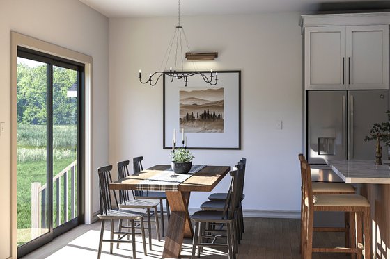 Interior - Dining Room for Farmhouse House Plan #455-377 - 3 bed, 2.5 bath