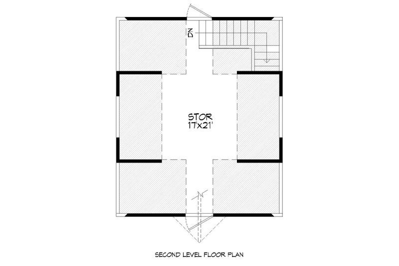House Blueprint - Floor Plan - Upper Floor for Country House Plan #932-230, 0 bath