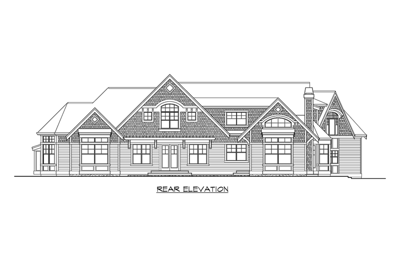 Dream House Plan - Exterior - Other Elevation 2 for Craftsman House Plan #132-177 - 4 bed, 4.5 bath