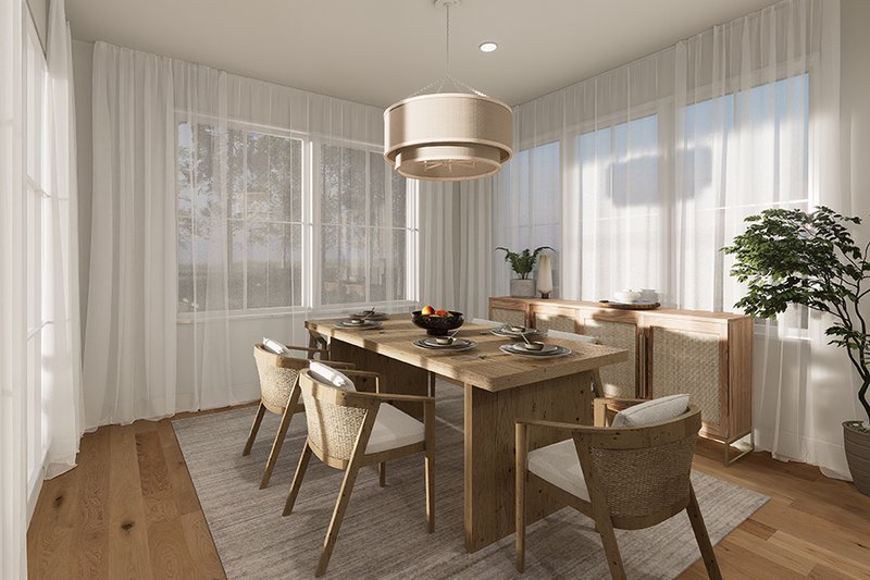 House Design - Interior - Dining Room for Bungalow House Plan #23-2828 - 2 bed, 1.5 bath
