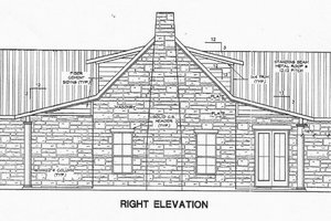 Exterior - Other Elevation 1 for Country House Plan #472-11 - 2 bed, 2 bath