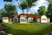 Mediterranean Style House Plan - 5 Beds 5 Baths 4528 Sq/Ft Plan #80-213 