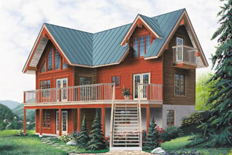 Architectural House Design - Exterior - Front Elevation Plan #23-2065