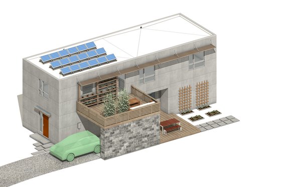 Exterior - Other Elevation 3 for Modern House Plan #497-58 - 3 bed, 3 bath