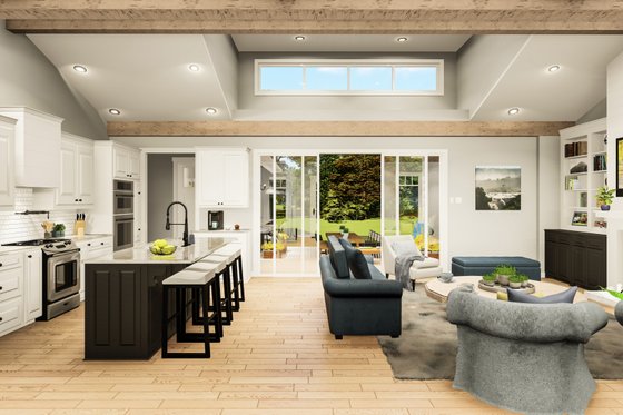 Country Interior - Family Room Plan #406-9659