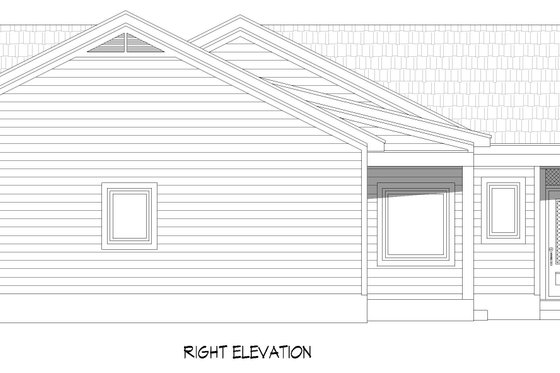 Exterior - Other Elevation 1 for Country House Plan #932-1359 - 2 bed, 2 bath